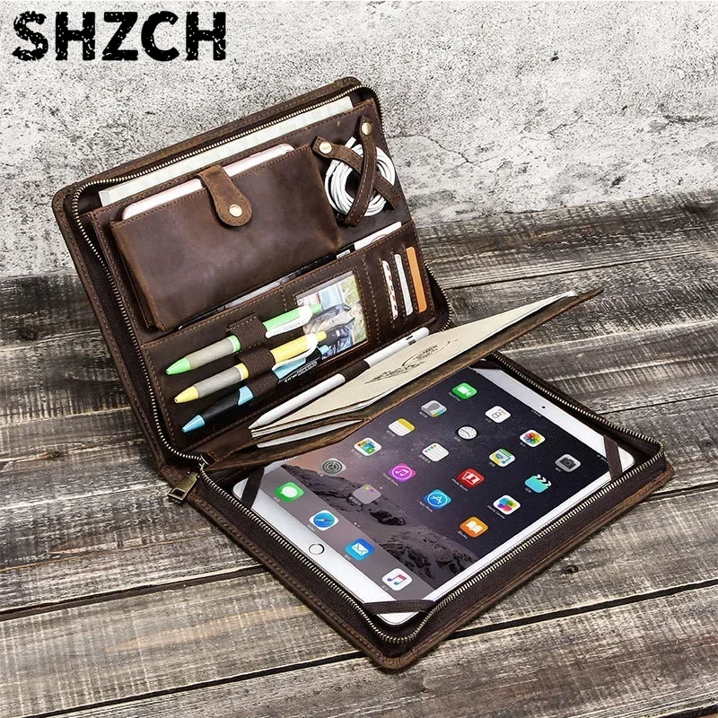 Tablet Tech Accessories - Borsa in pelle per riporre il