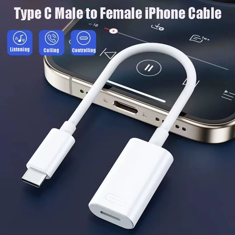 Wired Earphone Lightning - Convertitore per auricolari da tipo C