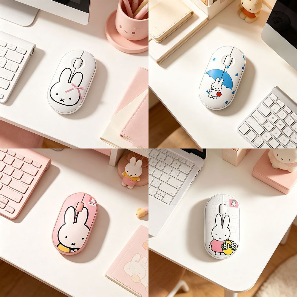 Tablet Cute Accessories - Mouse Wireless Kawaii Miffy Silenzioso dal