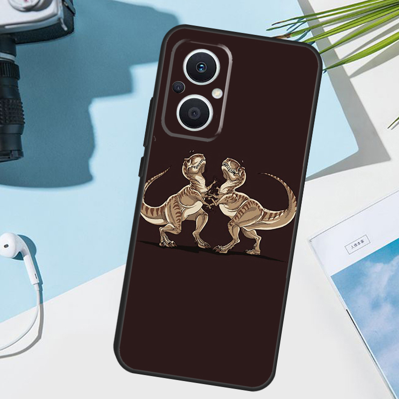 Custodia a tema draghi e dinos - Oppo Reno 12 recensione e prezzo
