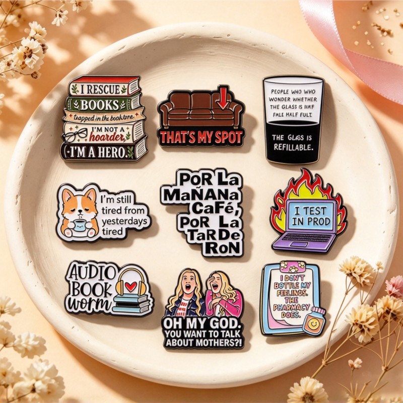 Spille smaltate con citazioni  - Tablet Cute Accessories recensione e prezzo