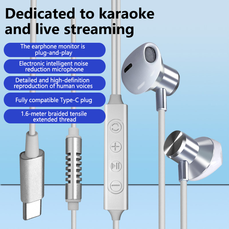 Cuffie Karaoke Cablate Tipo C  - Wired Earphone Lightning recensione e prezzo